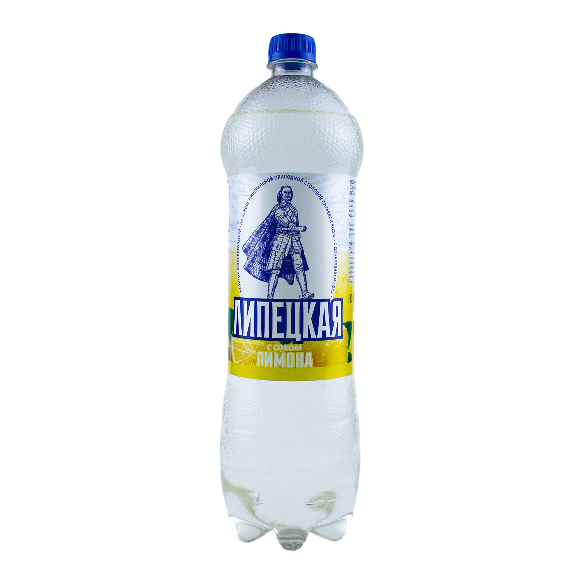 Вода липецкая классическая газированная СО вкусом лимона 1,42 л