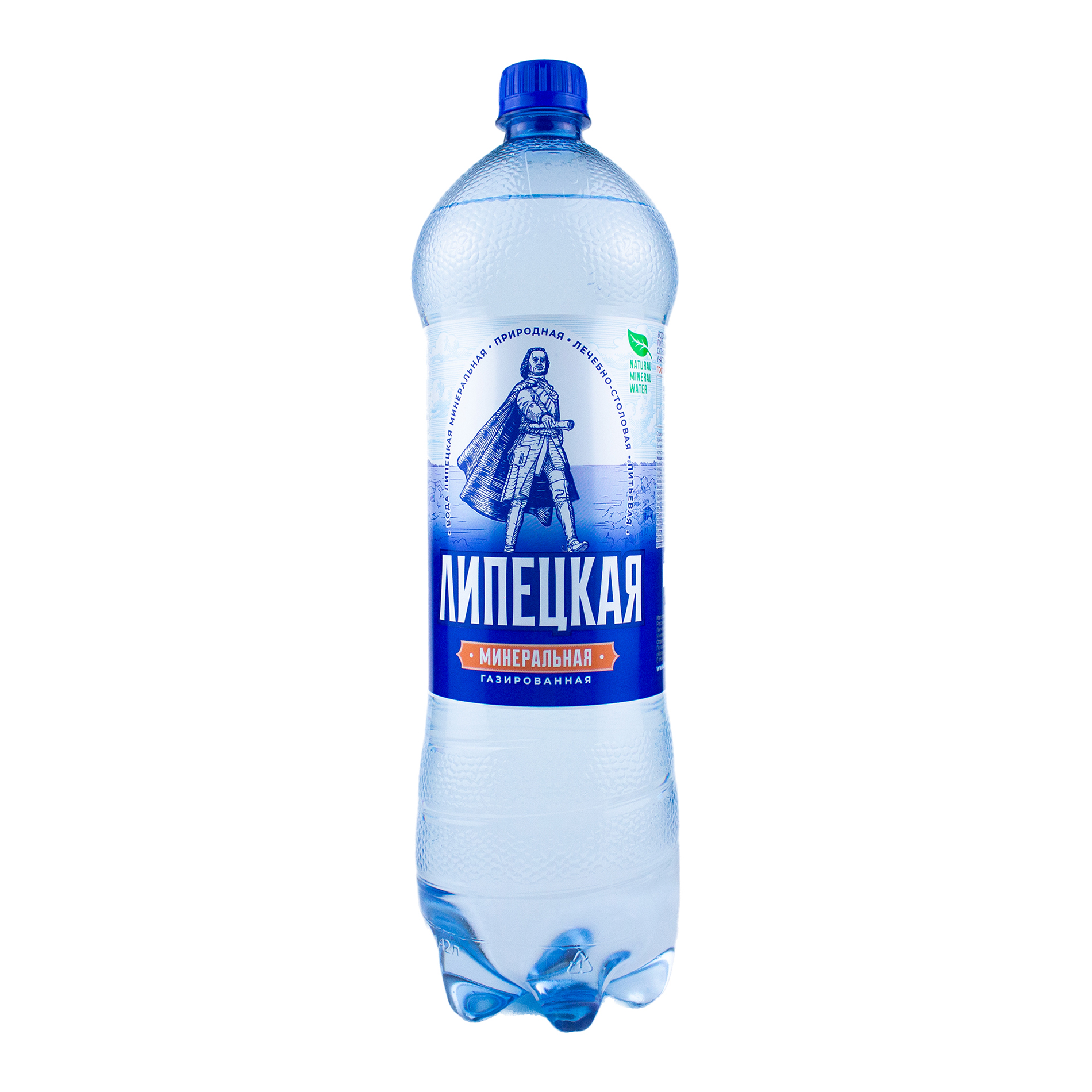 Вода липецкая минеральная газированная 1,42 л