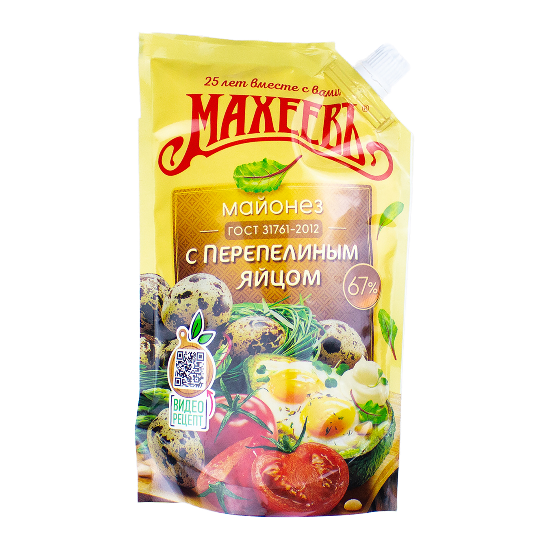 Майонез Махеев с перепелиным яйцом 400 мл/380 г