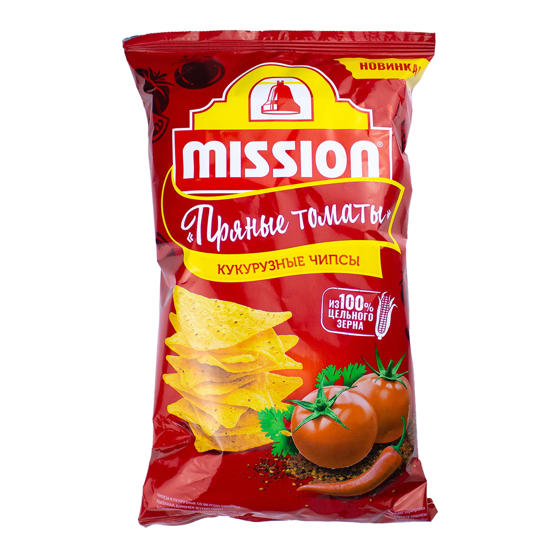 Чипсы кукурузные Mission со вкусом томатов 150гр
