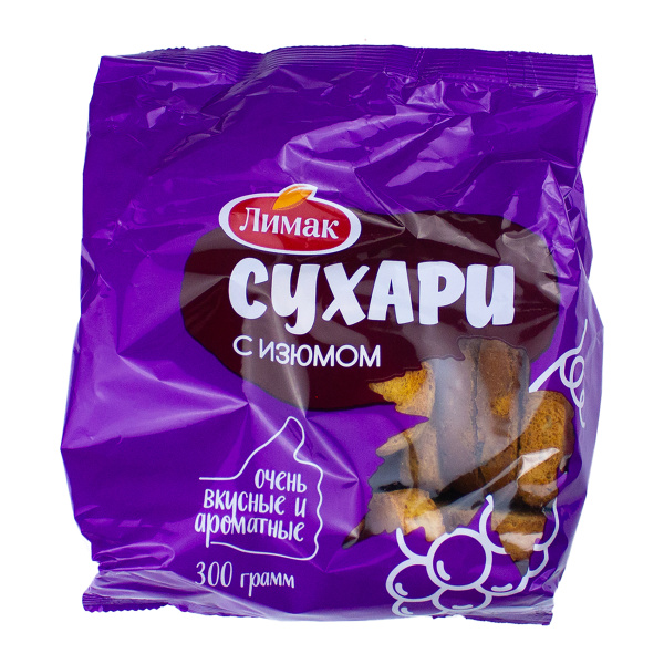 Сухари с изюмом 300гр