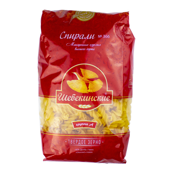 макароны Спирали №366 450г "Шебекинские"