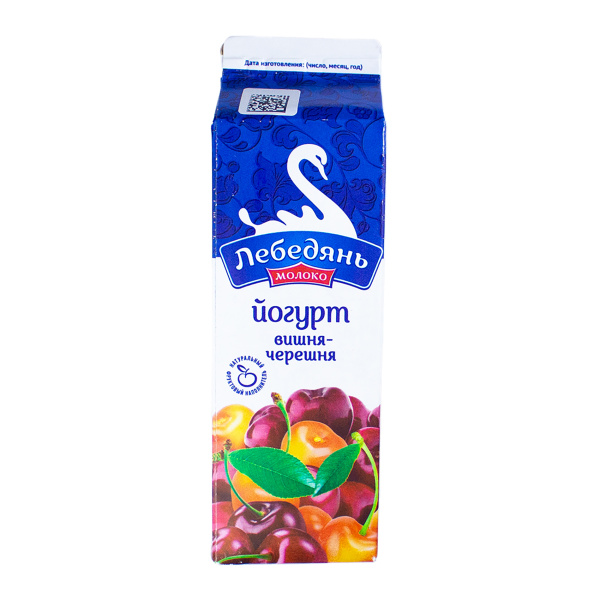 БЗМЖ йогурт Лебедяньмолоко вишня- черешня 2,5% 450 г