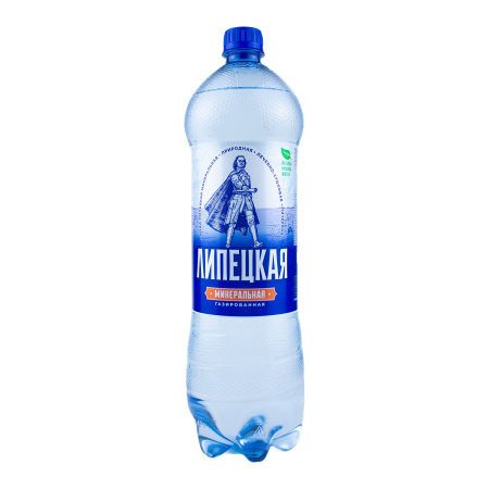 Вода липецкая минеральная газированная 1,42 л