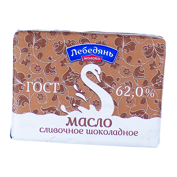 БЗМЖ масло Лебедяньмолоко сливочное шоколадное 62% фольга 180гр