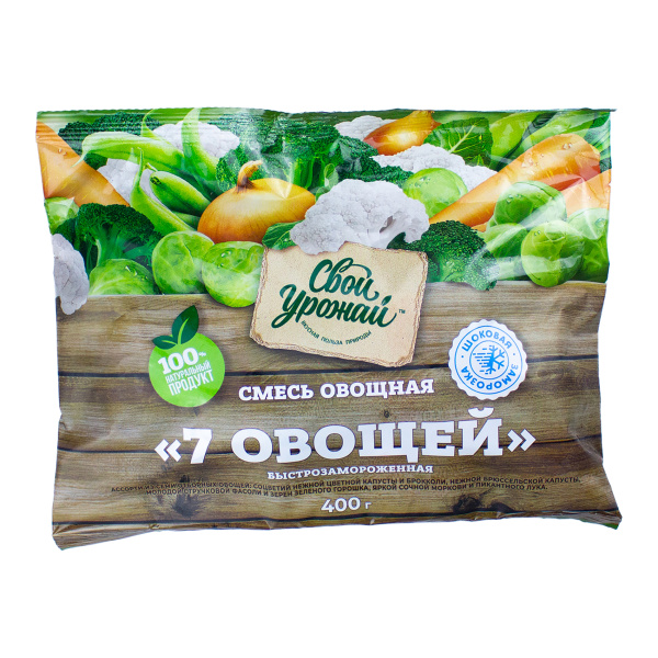 Смесь овощная 7 овощей 400гр