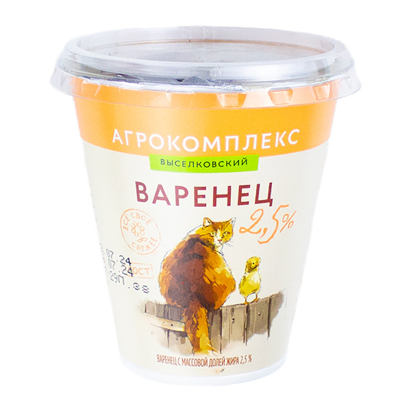 БЗМЖ Варенец 2,5% 300гр