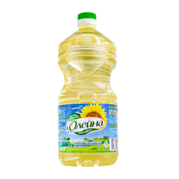 Масло подсолнечное рафинированное дезодорированное "Олейна" 2л