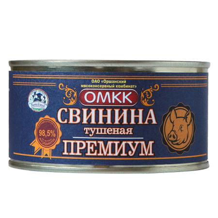 Свинина тушеная Премиум 325г ж/б
