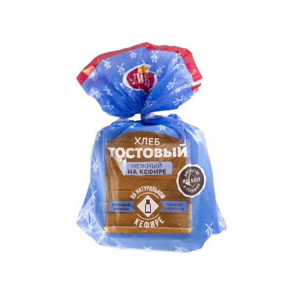 Хлеб Тостовый нежный на кефире (нарезанный) 290 гр