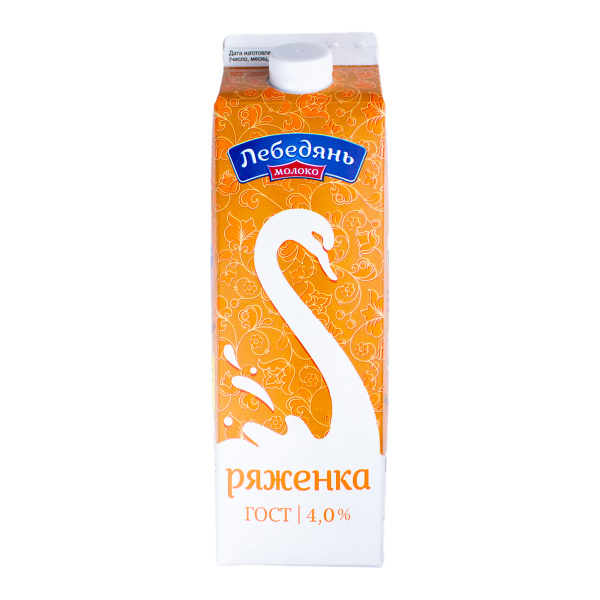 БЗМЖ ряженка Лебедяньмолоко м.д.ж. 4% пюр-пак 900 г
