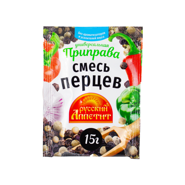 Приправа "смесь Перцев" 15г Русский Аппетит