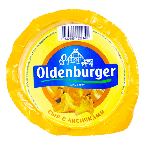 БЗМЖ СЫР С ЛИСИЧКАМИ  OLDENBURGER 45% ЦИЛИНДР 350 ГР