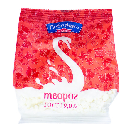 БЗМЖ творог Лебедяньмолоко 9% стабилабэг 300 г