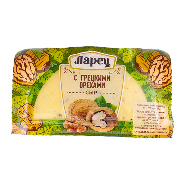 БЗМЖ сыр ларец с грецкими орехами 50% 245г