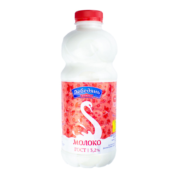 БЗМЖ молоко Лебедяньмолоко 3,2% пэт 900 гр